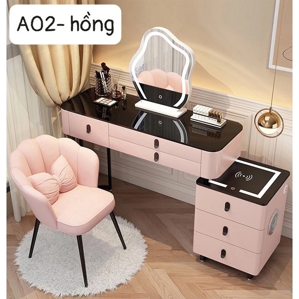 Bàn Trang Điểm Nhập Khẩu T06 Mặt Kính