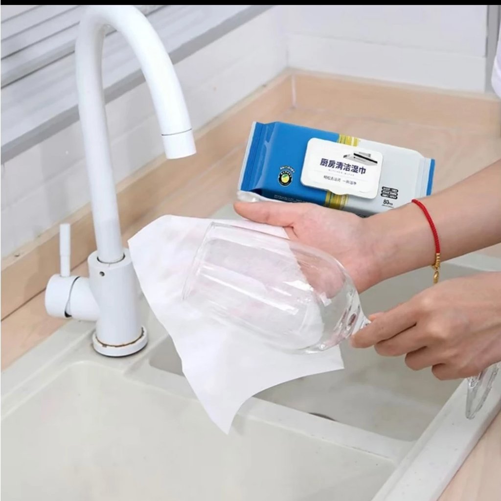 Combo 12 Gói Khăn Ướt Lau Bếp Đa Năng Combo 12 Gói Khăn Ướt Lau Bếp Đa Năng