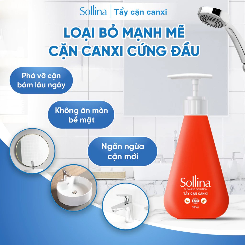 Combo Vệ Sinh Nhà Cửa Sollina 4 Chai 300ml