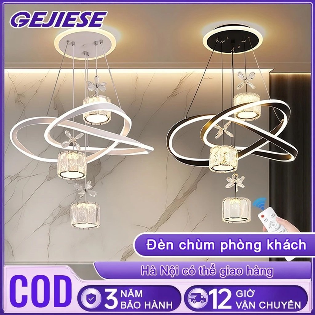 Đèn Chùm Phòng Khách Trần Nổi Trang Trí GEJIESE Đèn Chùm Phòng Khách Trần Nổi Trang Trí GEJIESE