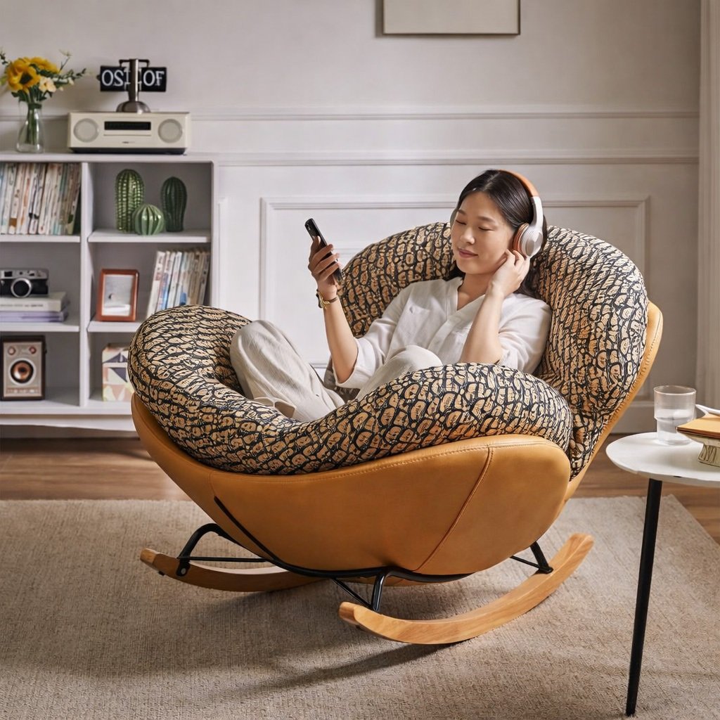 Ghế bập bênh thư giãn phòng khách