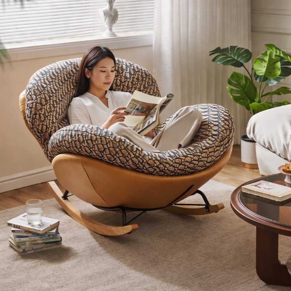 Ghế bập bênh thư giãn phòng khách