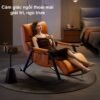 Ghế Bập Bênh Nằm Thư Giãn Da Cao Cấp