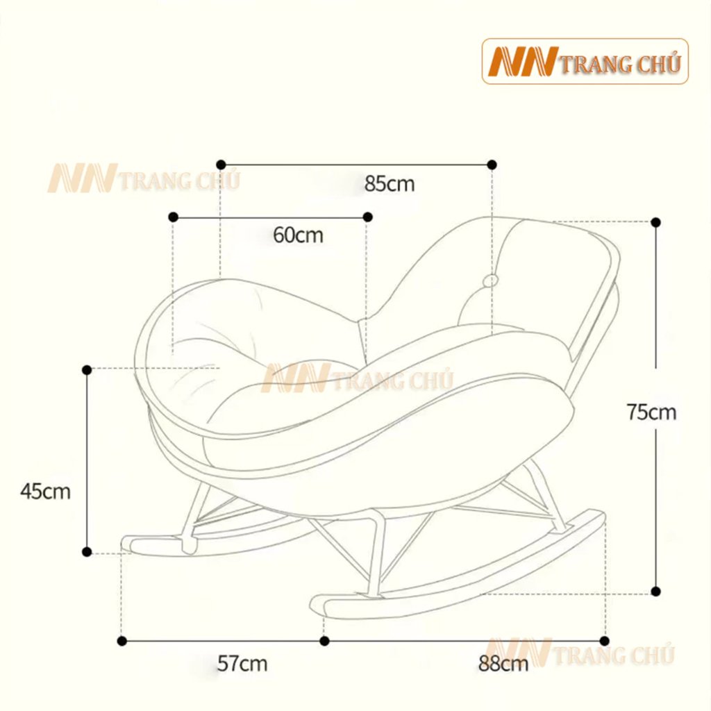 Ghế Bập Bênh Thư Giãn Hình Quả Trứng PENGUIN Ghế Bập Bênh Thư Giãn Hình Quả Trứng PENGUIN