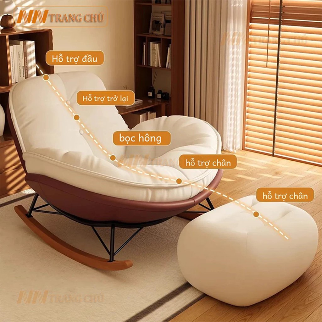 Ghế Bập Bênh Thư Giãn Hình Quả Trứng PENGUIN