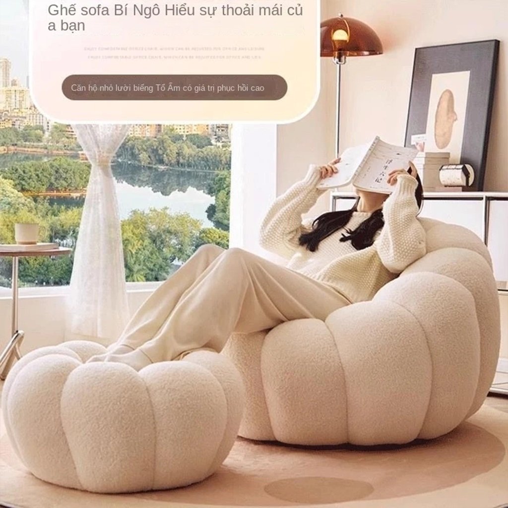 Ghế Sofa Đơn Thư Giãn Hình Bí Ngô