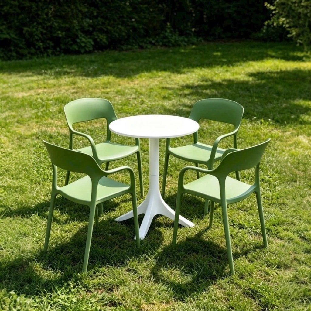 Bàn ghế cafe nhựa đúc cao cấp