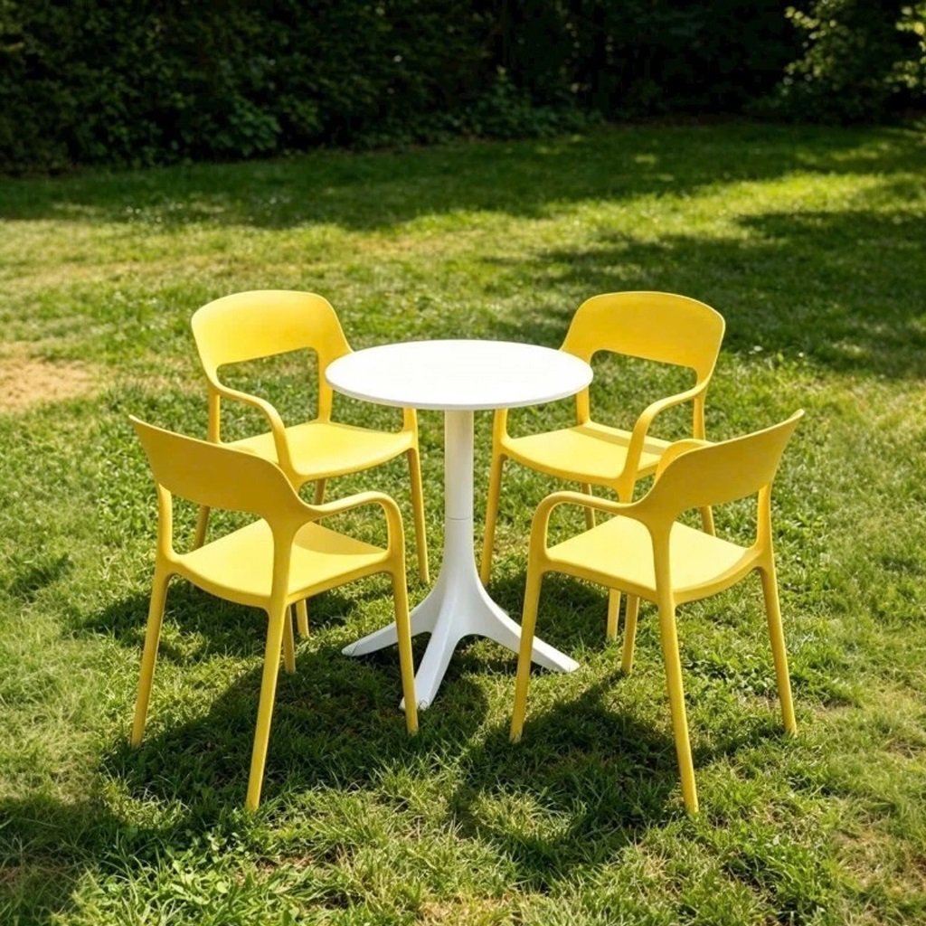 Bàn ghế cafe nhựa đúc cao cấp