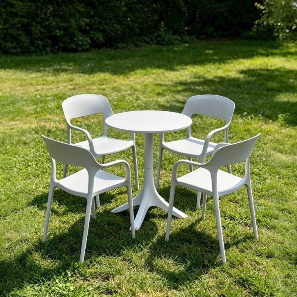 Bàn ghế cafe nhựa đúc cao cấp