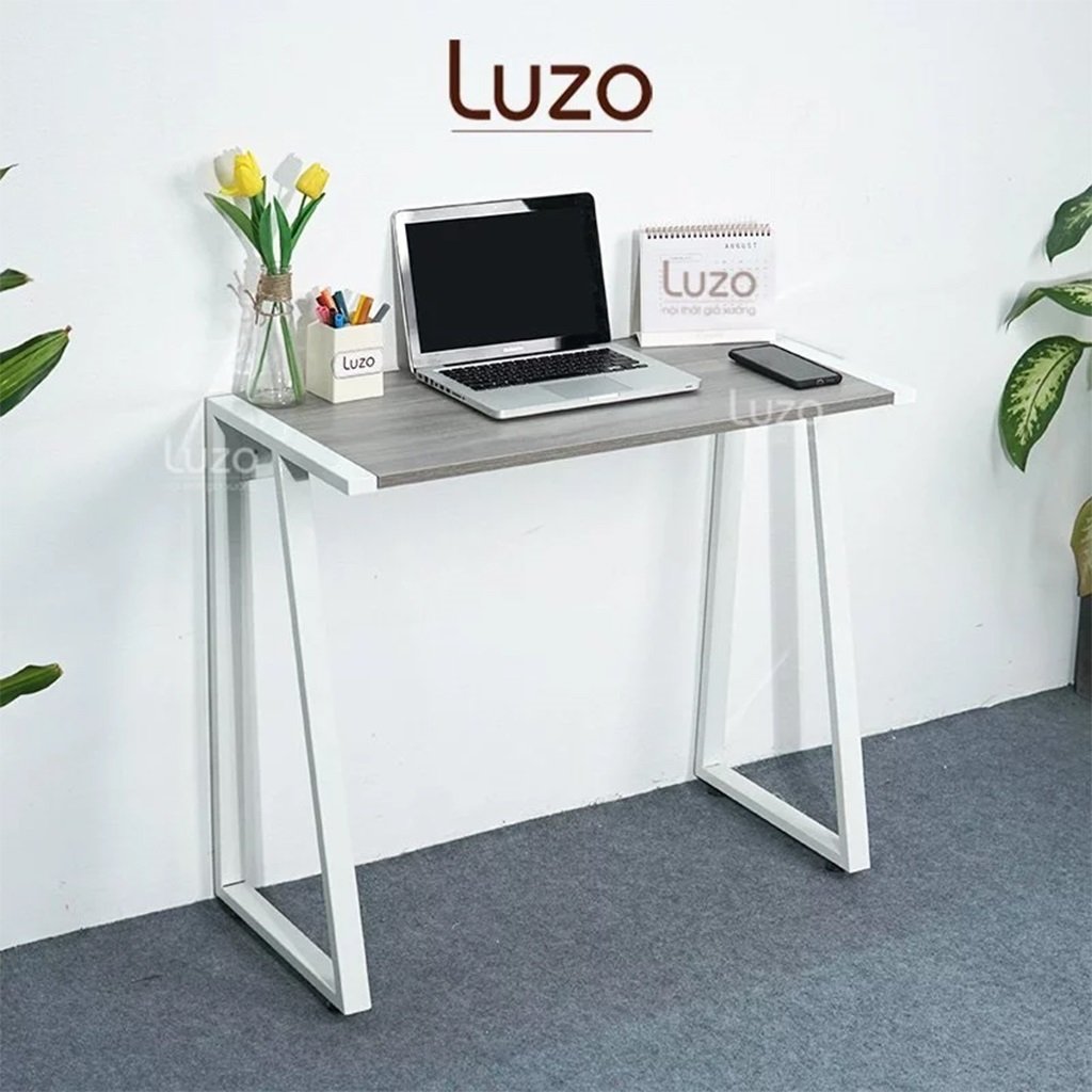 Bàn Học Sinh Mặt Gỗ Chân Sắt Luzo Home