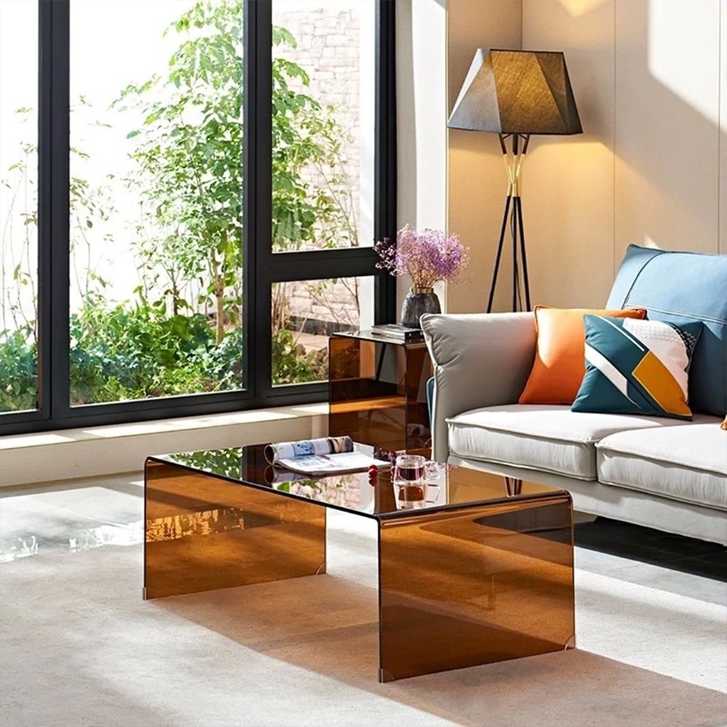 Bàn Trà Sofa Kính Cường Lực Transparent Table