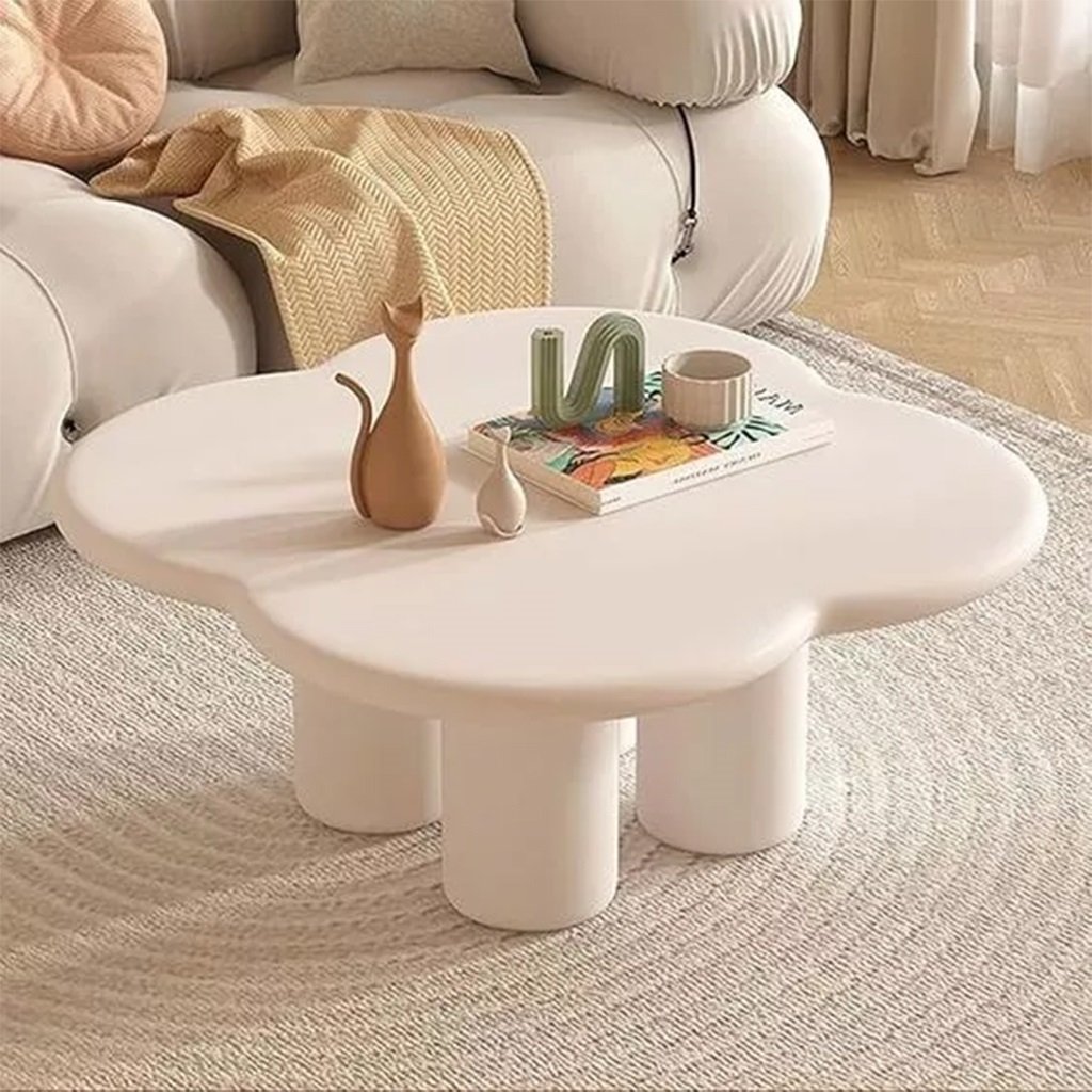 Bàn Trà Sofa Mặt Cánh Hoa Gỗ MDF