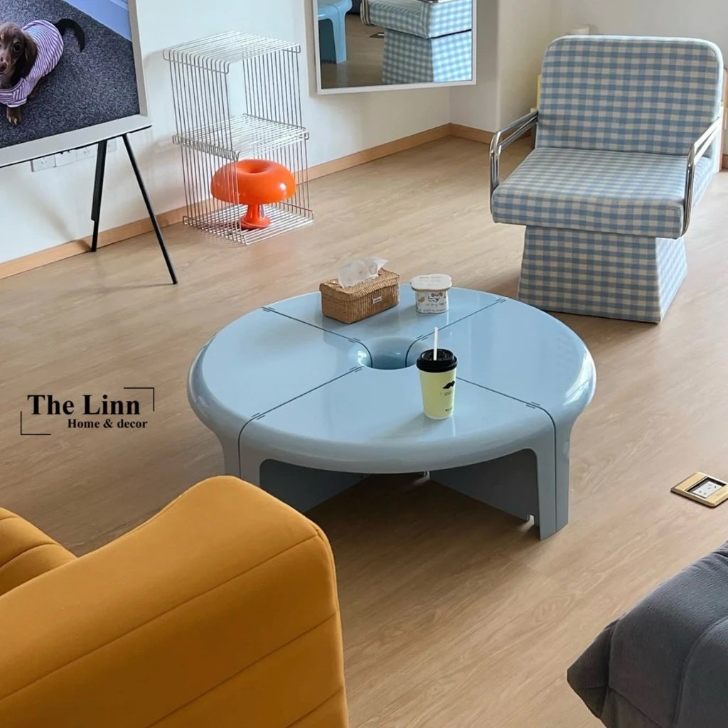 Bàn Trà Sofa Tròn Nhựa Đúc Cao Cấp