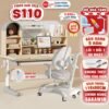 Bộ Bàn Học Cho Bé Sakawin S110 Điều Chỉnh Chiều Cao