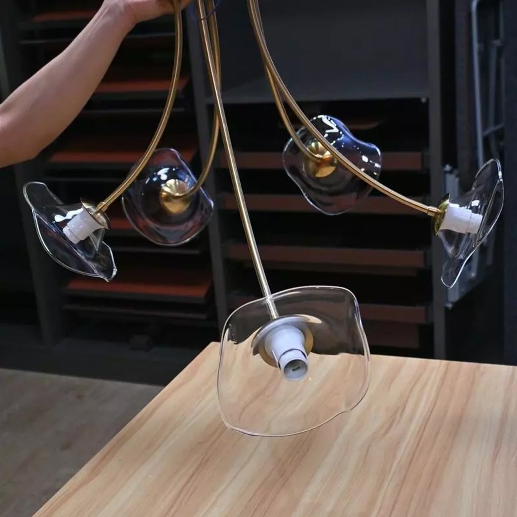 Đèn Chùm Thủy Tinh Cao Cấp Trang Trí Phòng Khách HX066