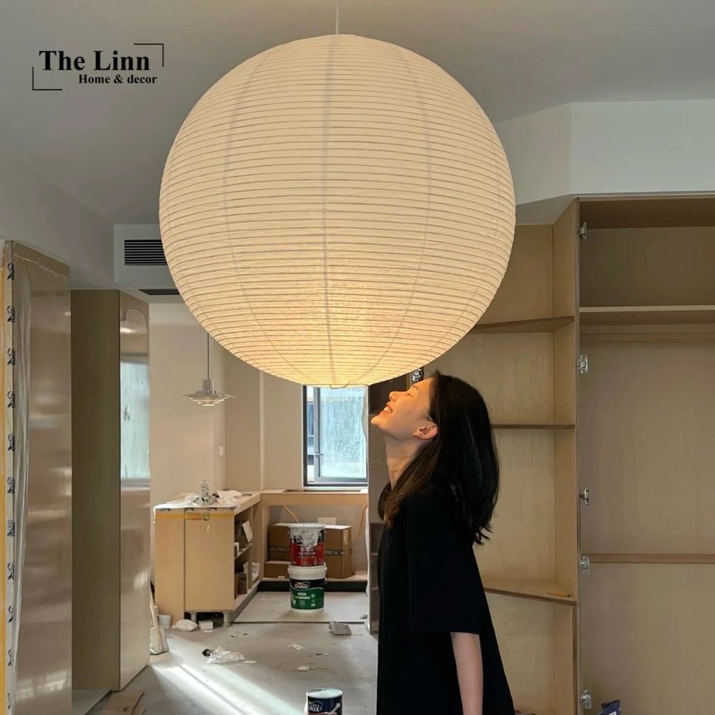 Đèn Giấy Tròn Thả Trần Cao Cấp Wabisabi Lamp Đèn Giấy Tròn Thả Trần Cao Cấp Wabisabi Lamp