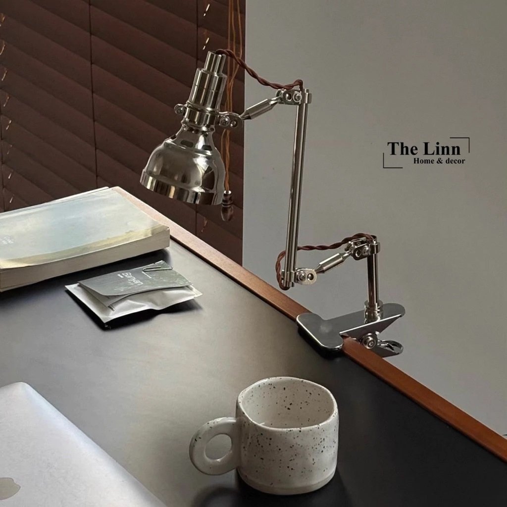 Đèn Kẹp Bàn Làm Việc Cao Cấp Iron Lamp