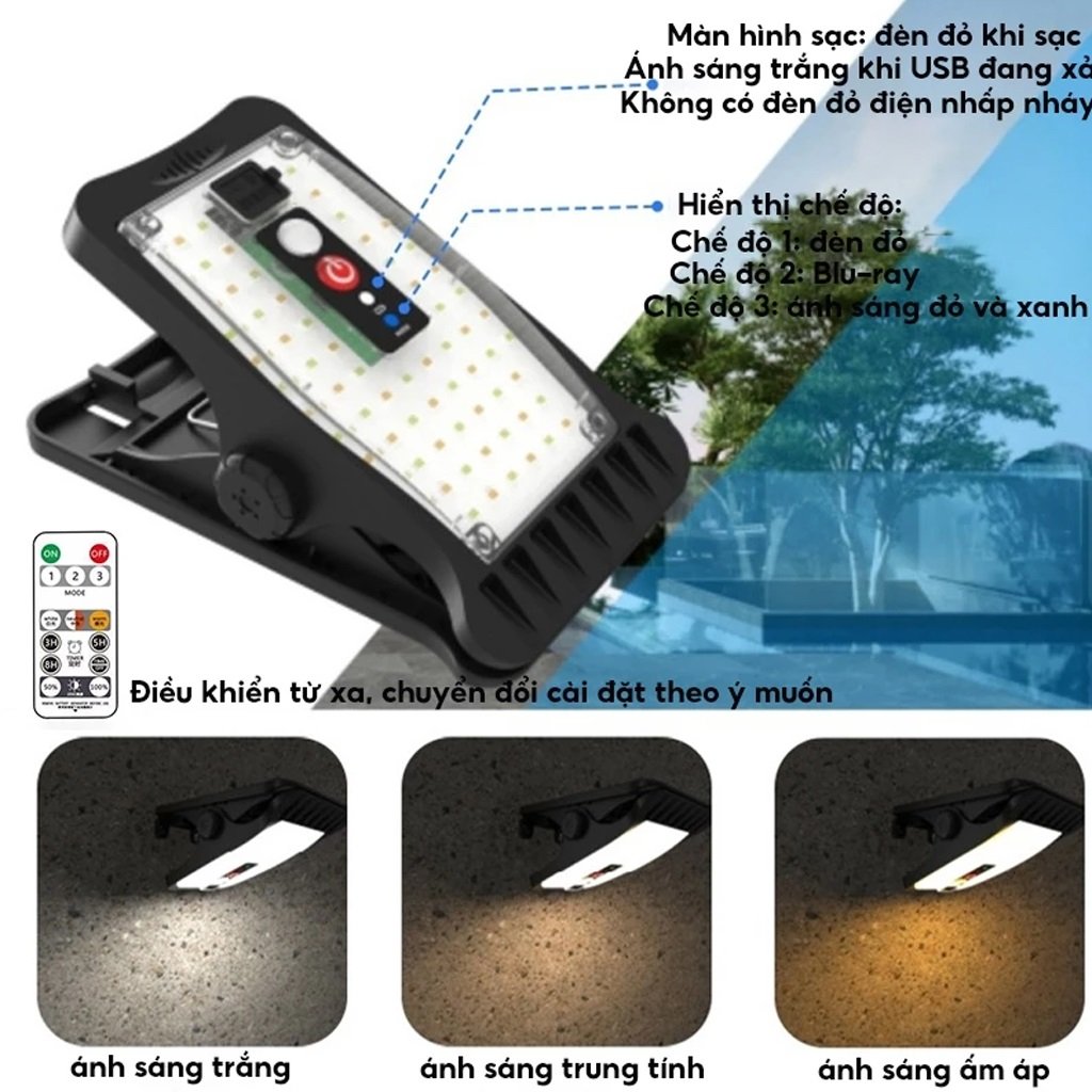 Đèn Kẹp Năng Lượng Mặt Trời Haige Solar