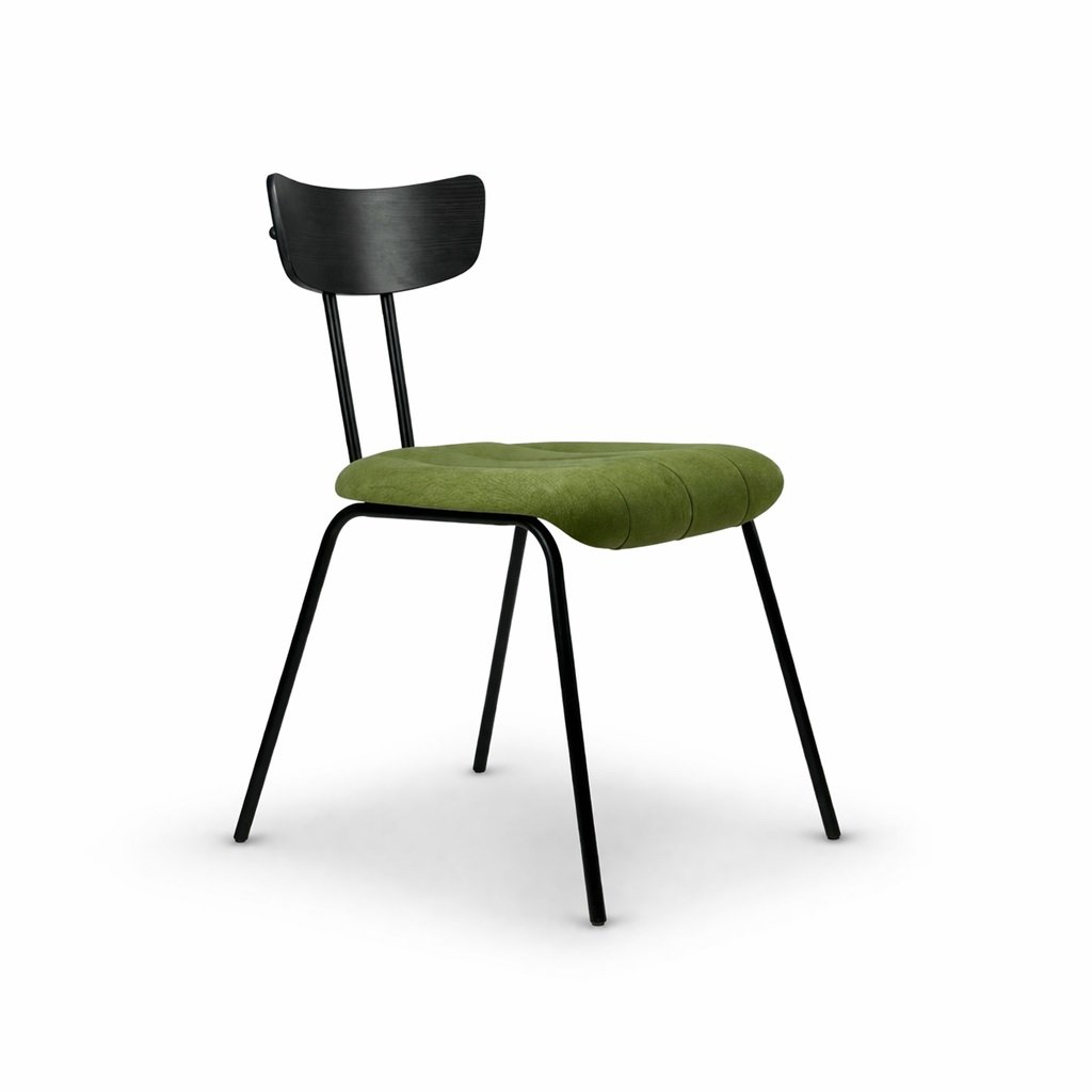 Ghế Ăn Ghế Cafe Nệm Vải Chân Sắt Nordic Chair