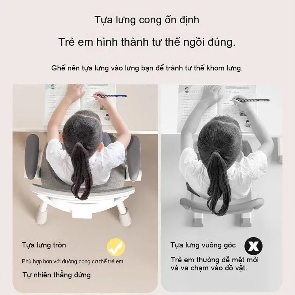 Ghế Bàn Học Trẻ Em Cân Chỉnh Chiều Cao