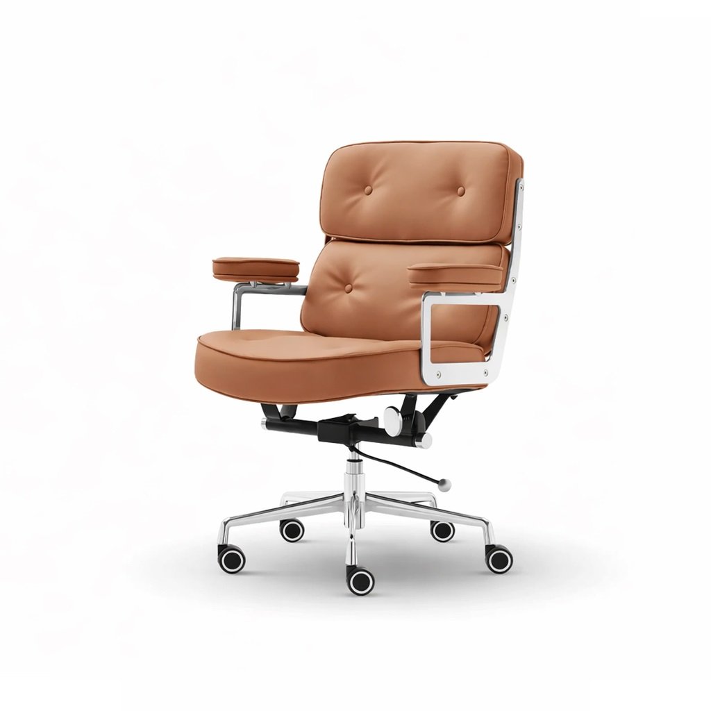 Ghế Bàn Làm Việc Nệm Da Sang Trọng Eva E06