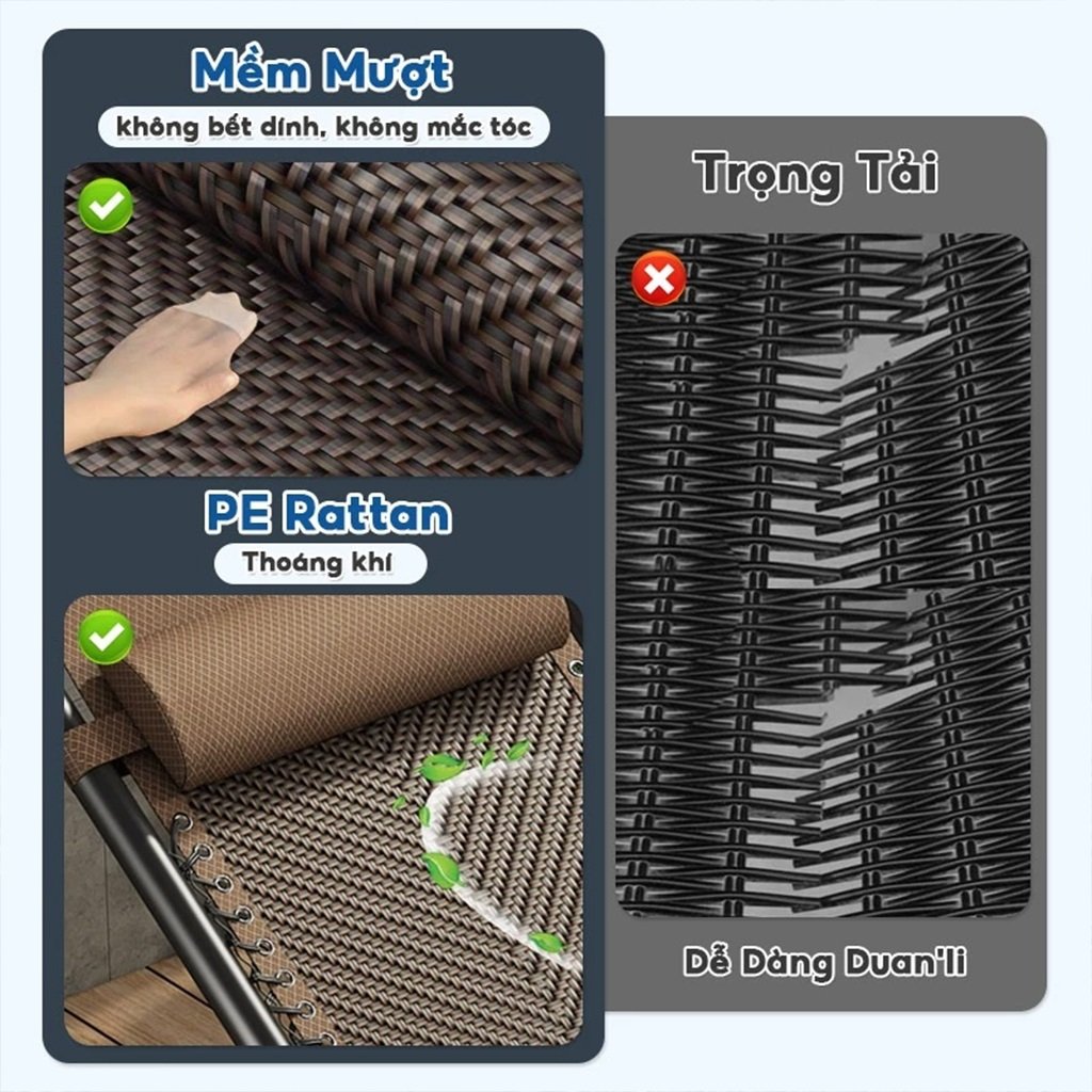 Ghế bập bênh thư giãn gấp gọn