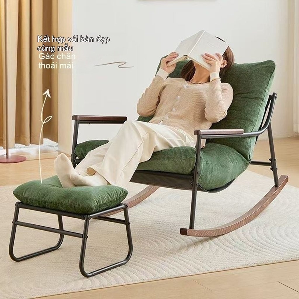 Ghế Bập Bênh Thư Giãn Phòng Khách Rocking Chair