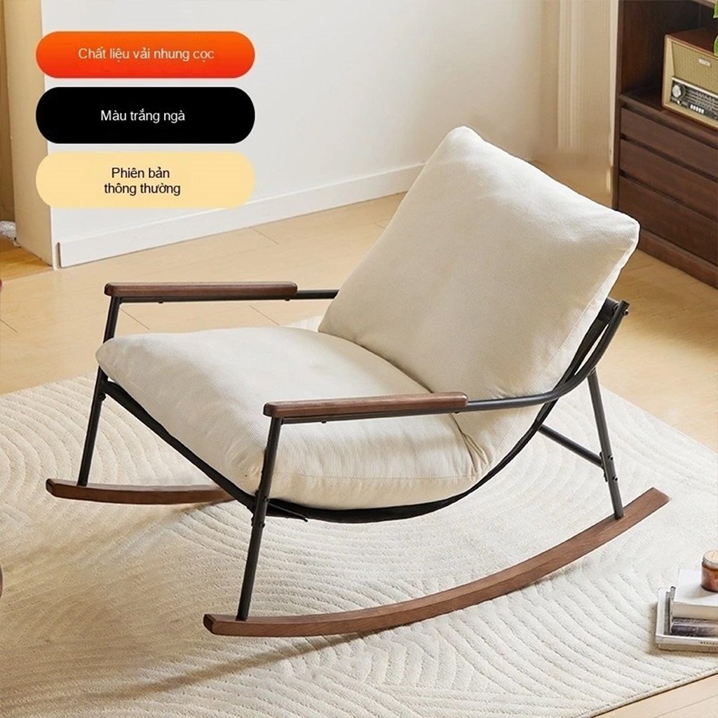 Ghế Bập Bênh Thư Giãn Phòng Khách Rocking Chair