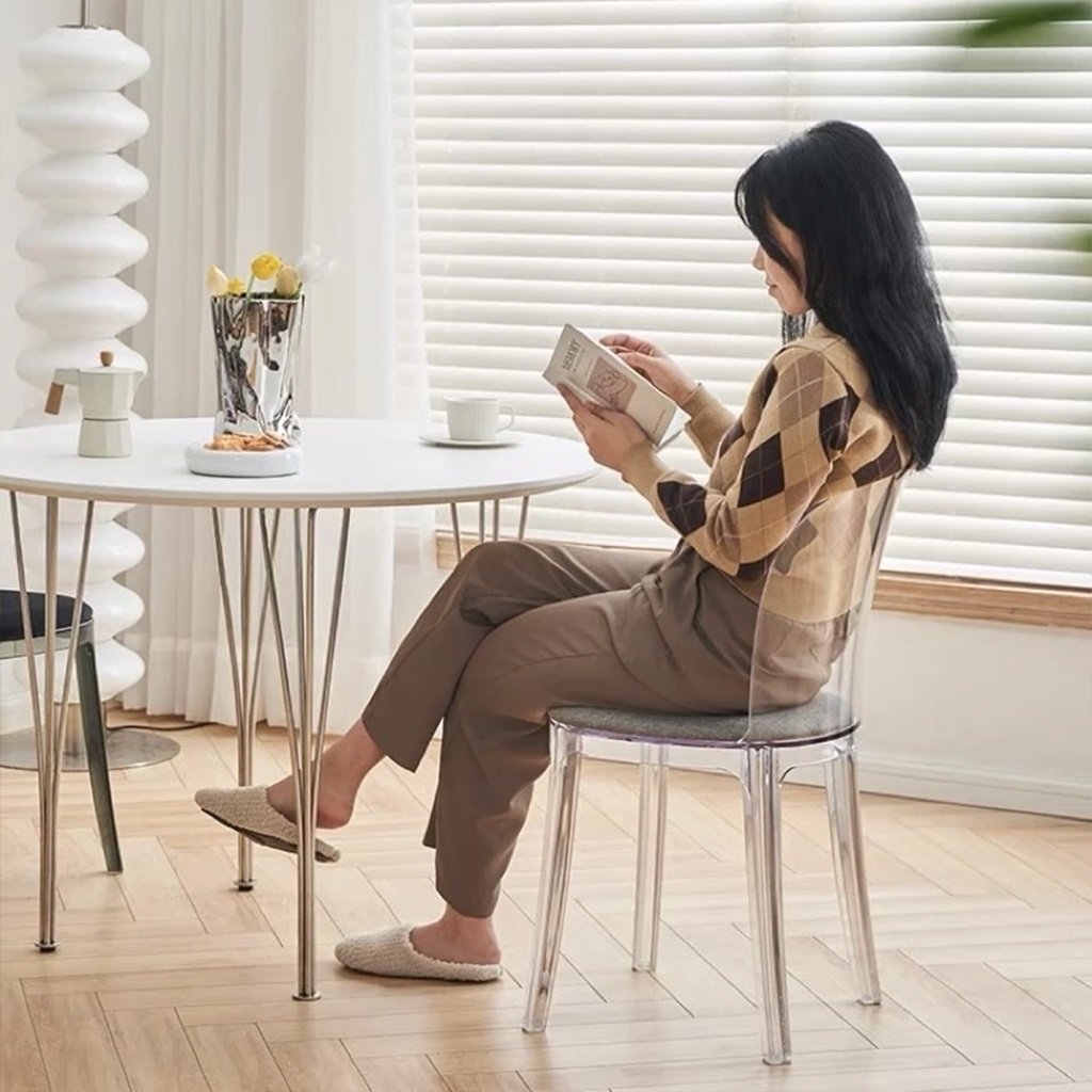 Ghế Cafe Nhựa Trong Suốt Murano Chair