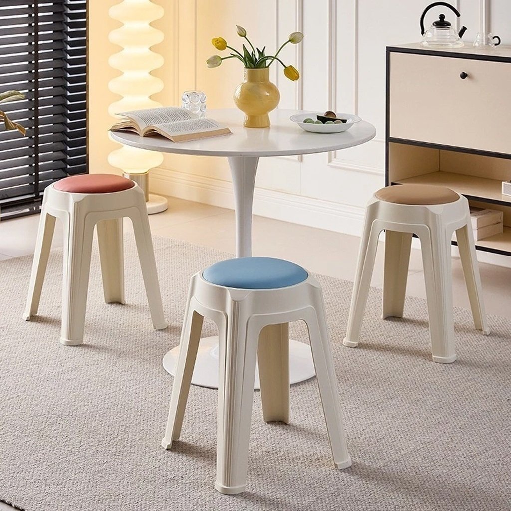 Ghế Đẩu Nhựa Xếp Chồng YiYi