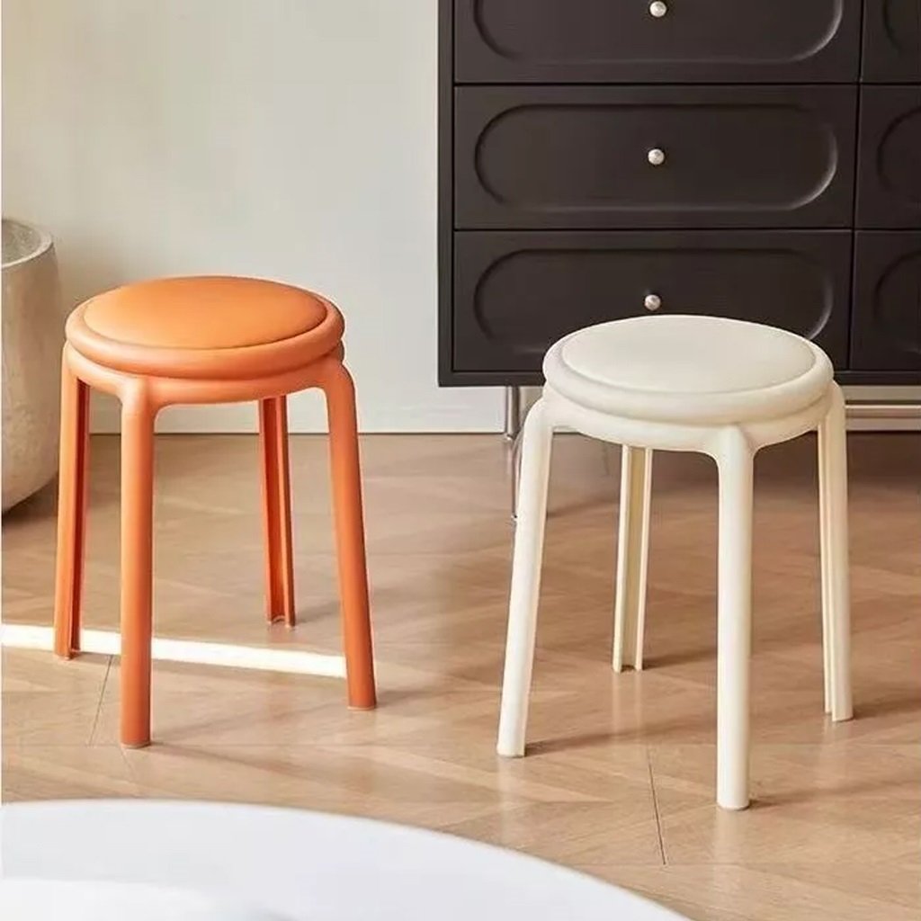 Ghế Đôn Nhựa Xếp Chồng Bắc Âu YiYi