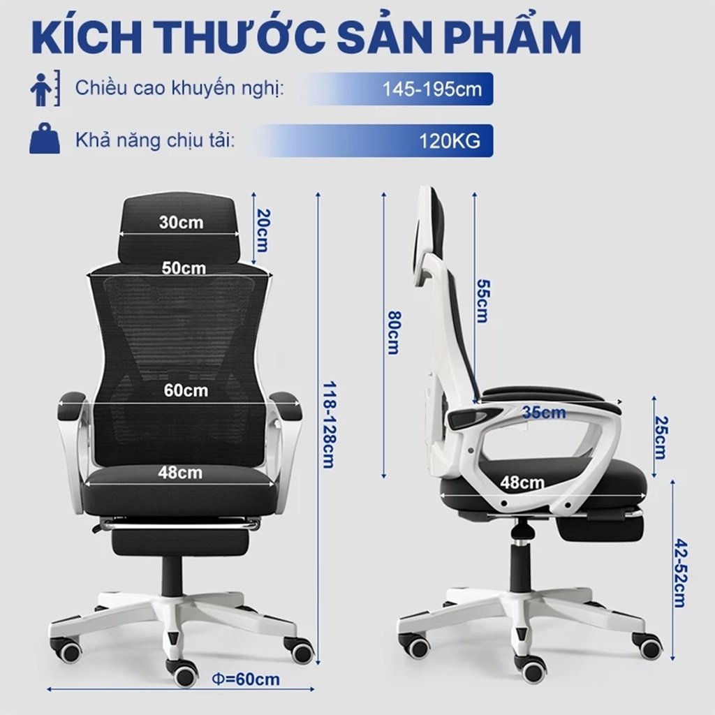 Ghế Gaming Công Thái Học Brthory Ergonomic Chair