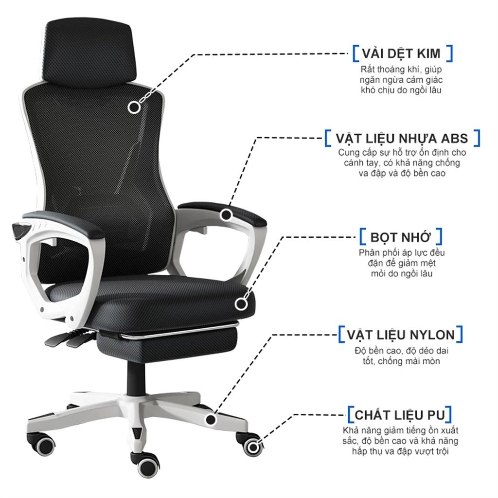 Ghế Gaming Công Thái Học Brthory Ergonomic Chair