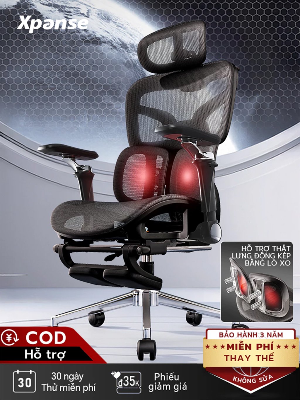 Ghế Gaming Công Thái Học Xpanse T900