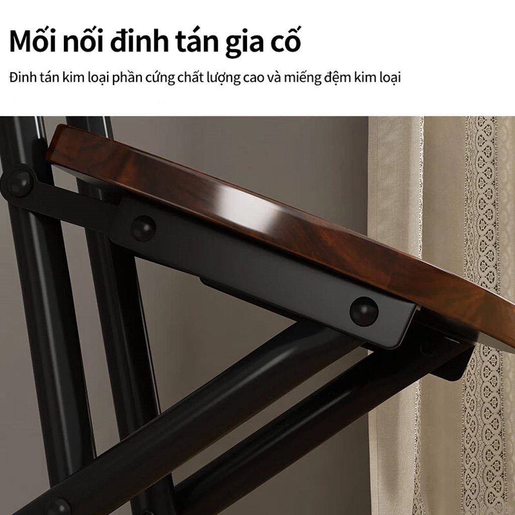 Ghế Gỗ Chân Sắt Gấp Gọn Đa Năng FN3103