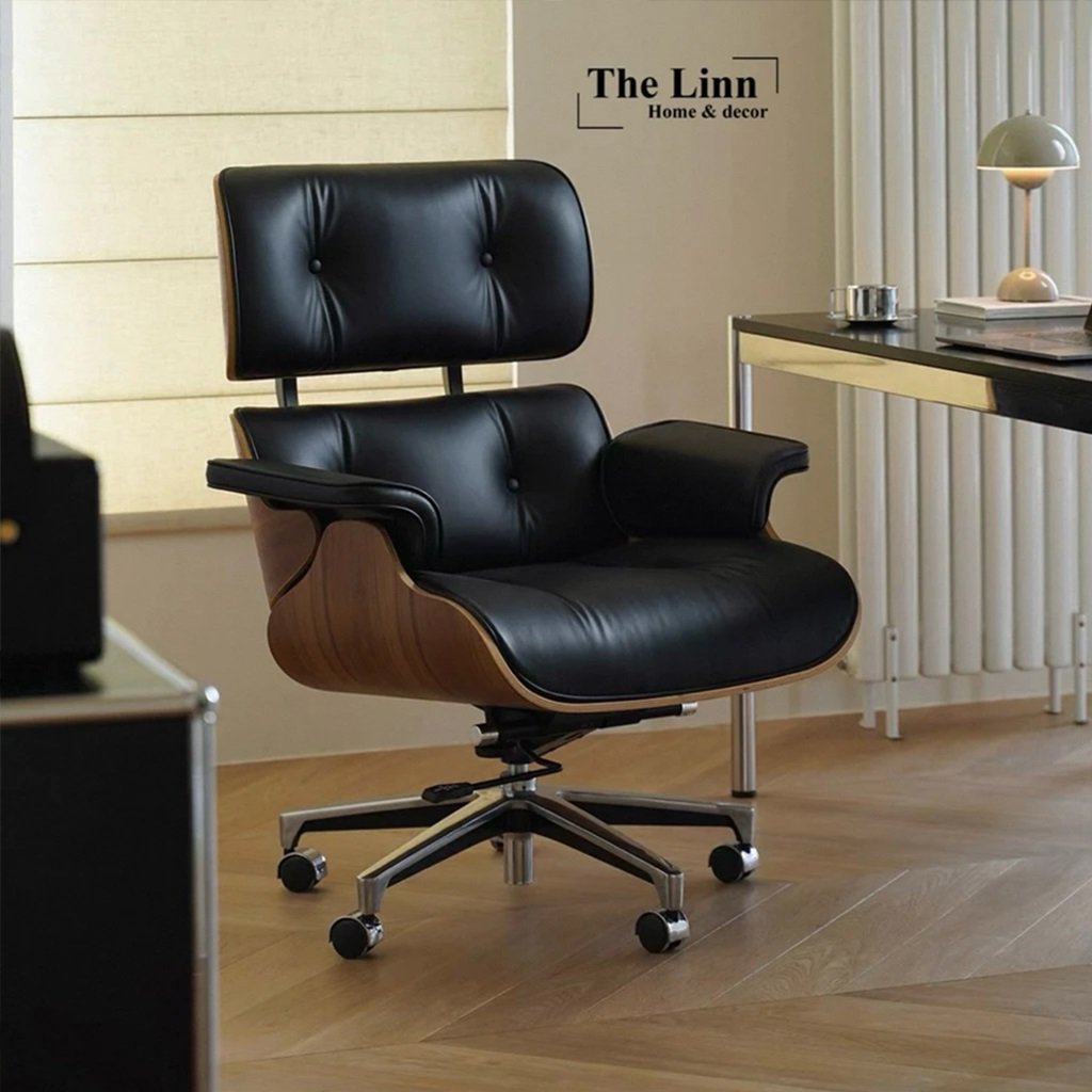 Ghế Làm Việc Nệm Da Cao Cấp Eames Chair