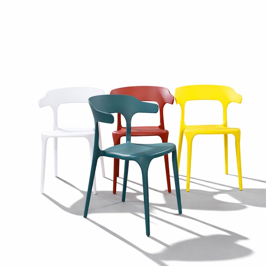 Ghế Nhựa Đúc Nguyên Khối Xếp Chồng