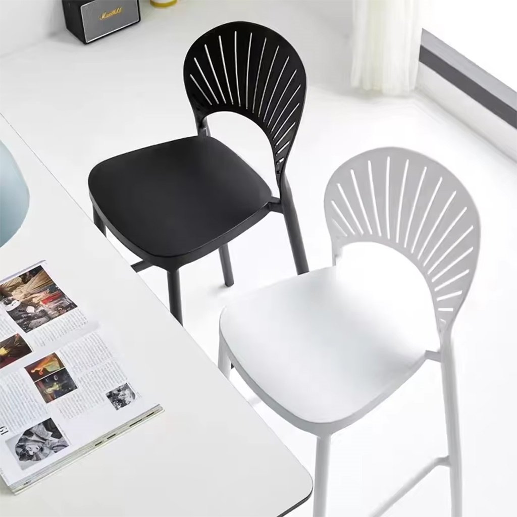 Ghế Nhựa Sân Vườn Ngoài Trời Phong Cách Bắc Âu