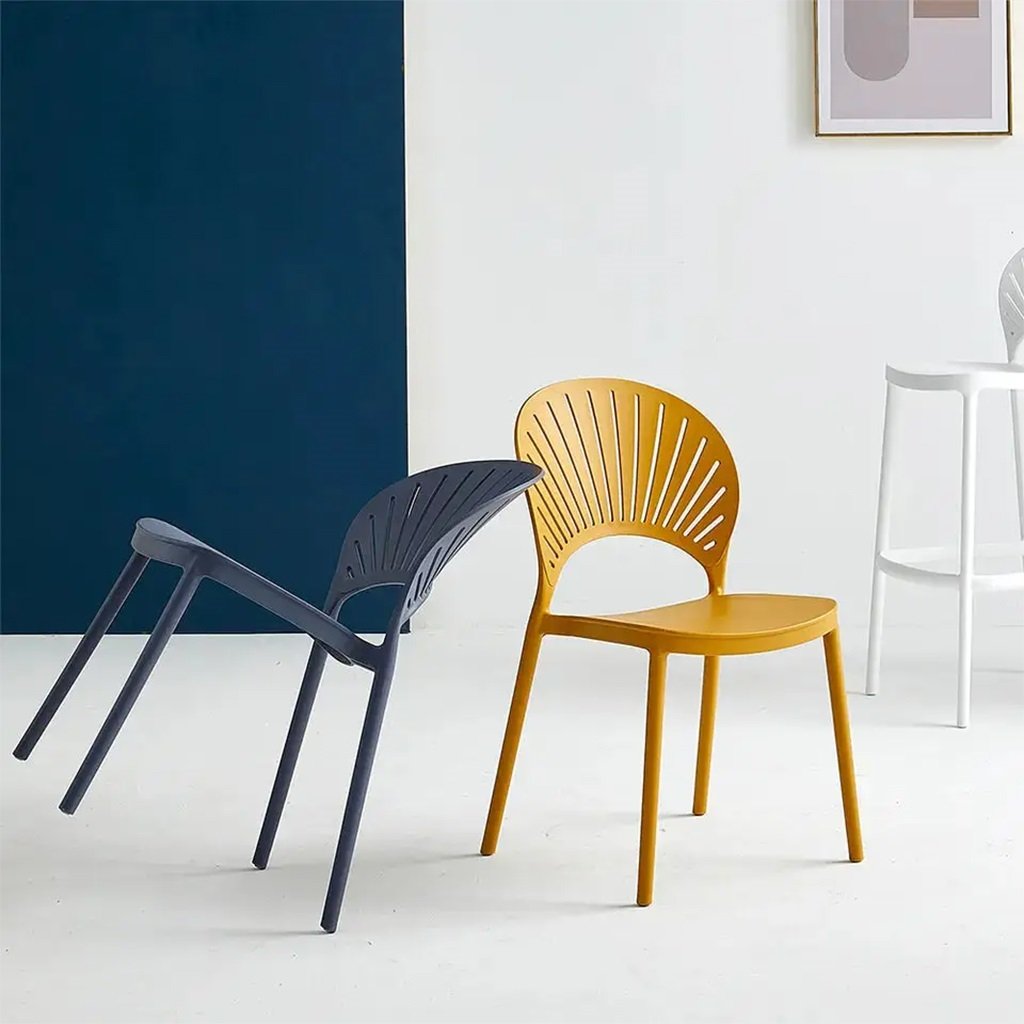 Ghế Nhựa Sân Vườn Ngoài Trời Phong Cách Bắc Âu