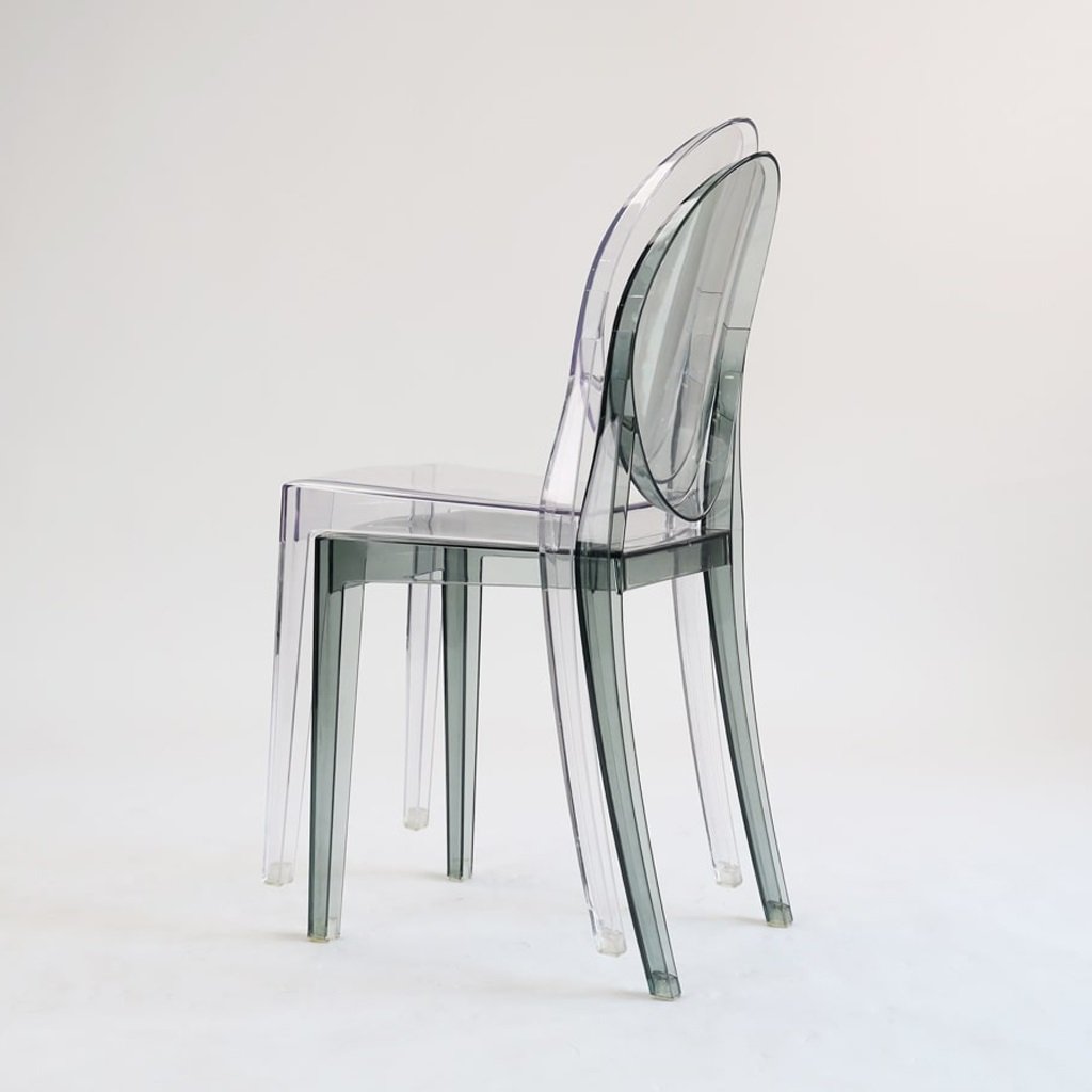 Ghế Nhựa Trong Suốt Không Tay Victoria Ghost Chair