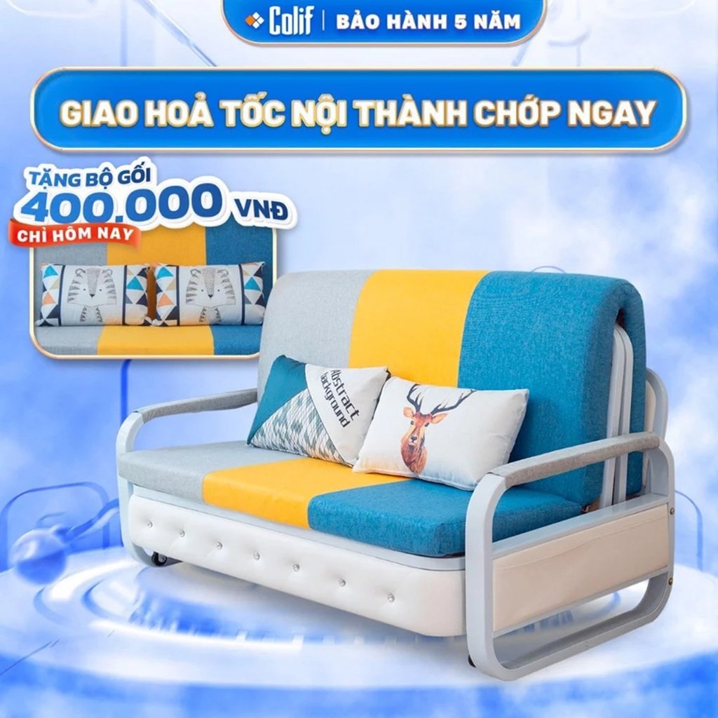 Ghế Sofa Giường Gấp Gọn Thông Minh COLIF CS