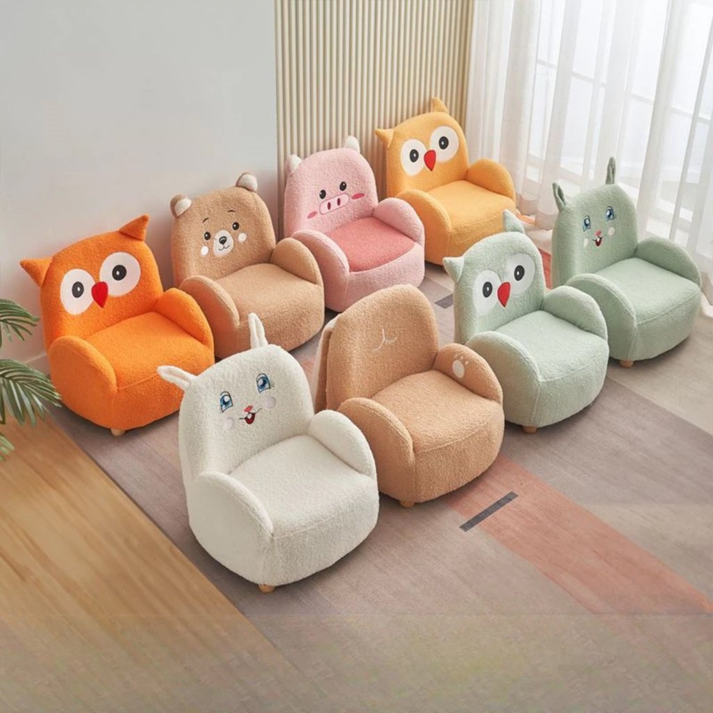 Ghế Sofa Trẻ Em Vải Nhung Dễ Thương YOYOL