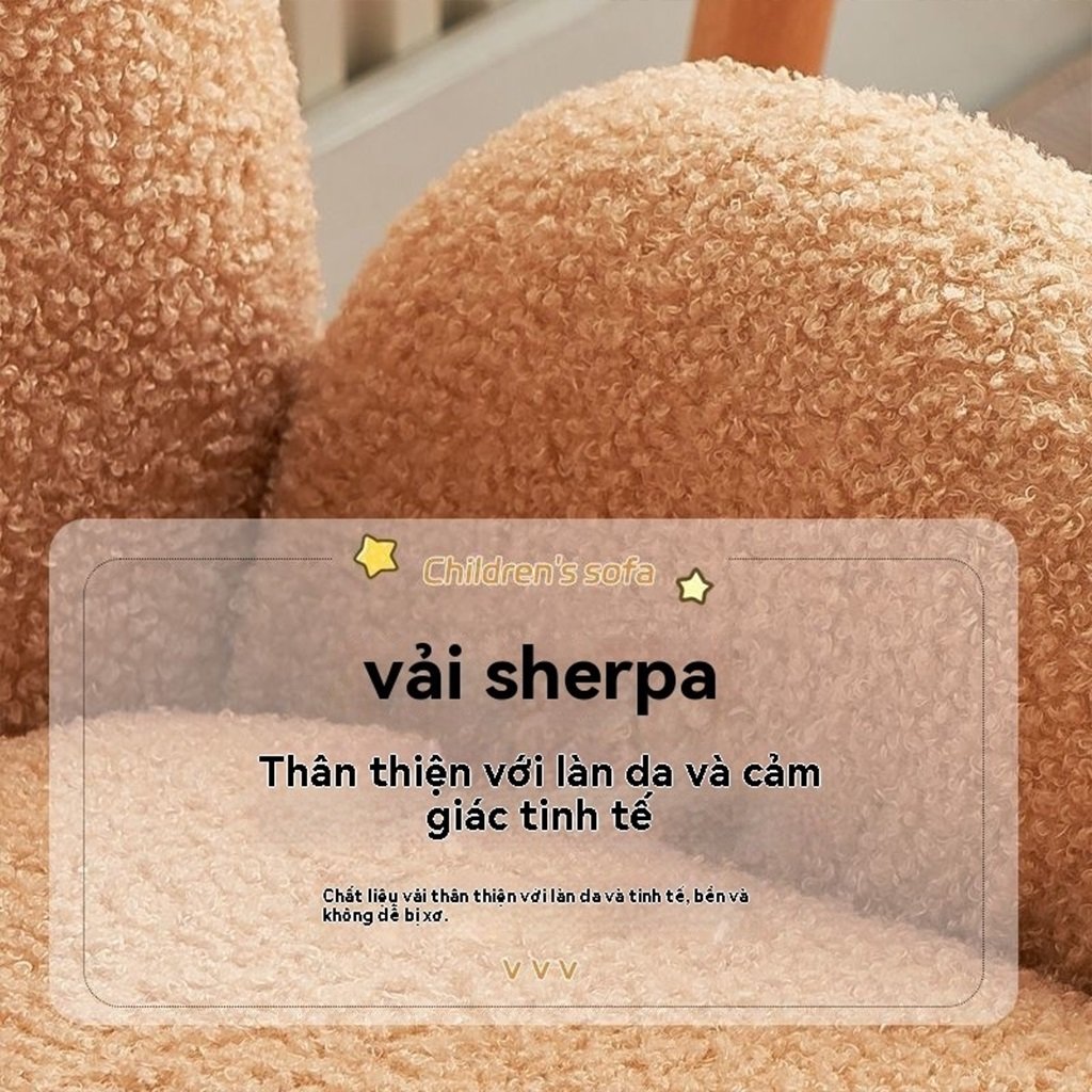 Ghế Sofa Trẻ Em Vải Nhung Dễ Thương YOYOL