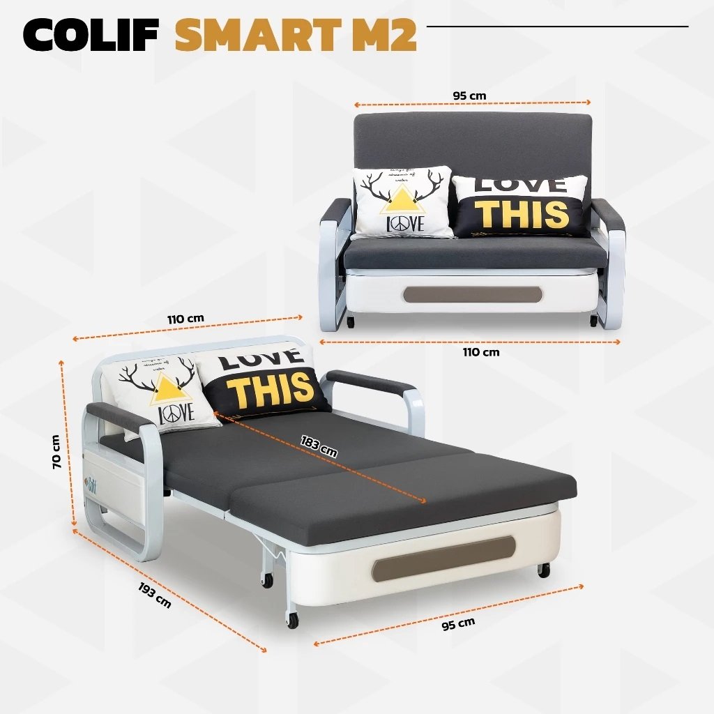 Sofa Giường Đa Năng Colif Smart M2 Cao Cấp