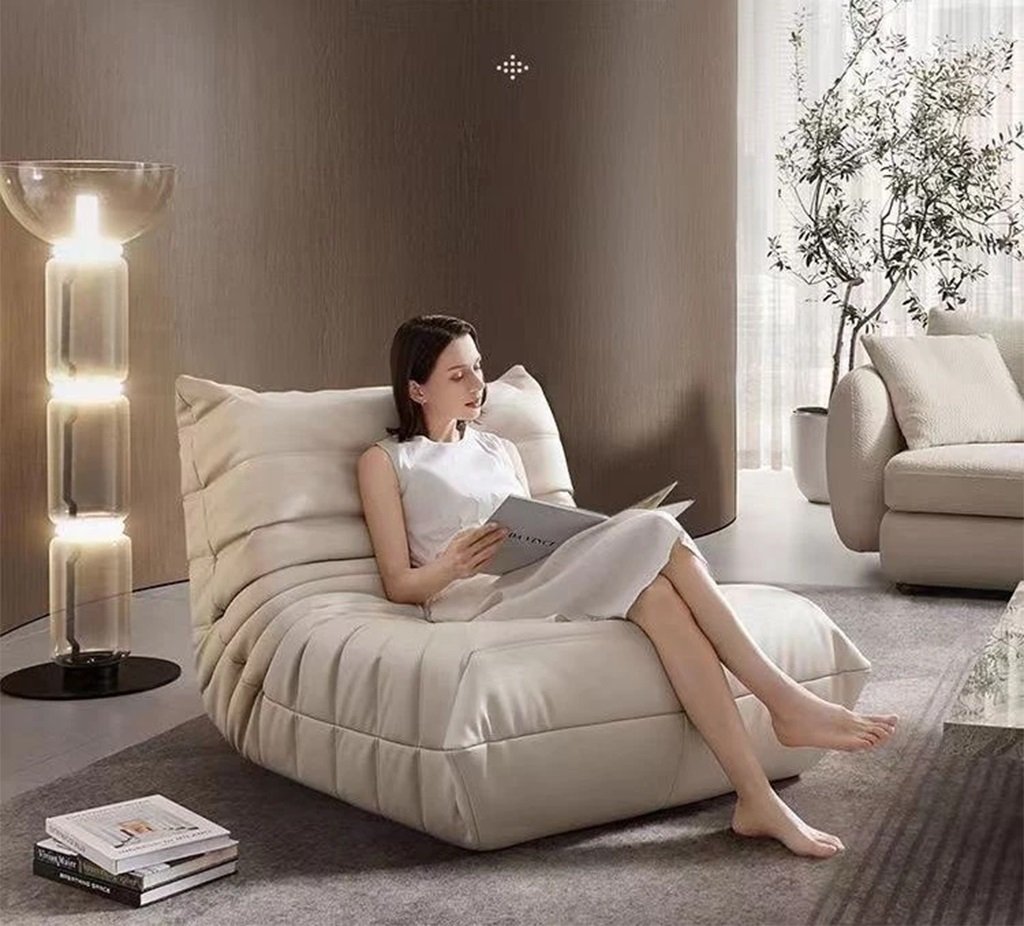 Sofa Lười Togo Vải Da Chống Thấm Tatami