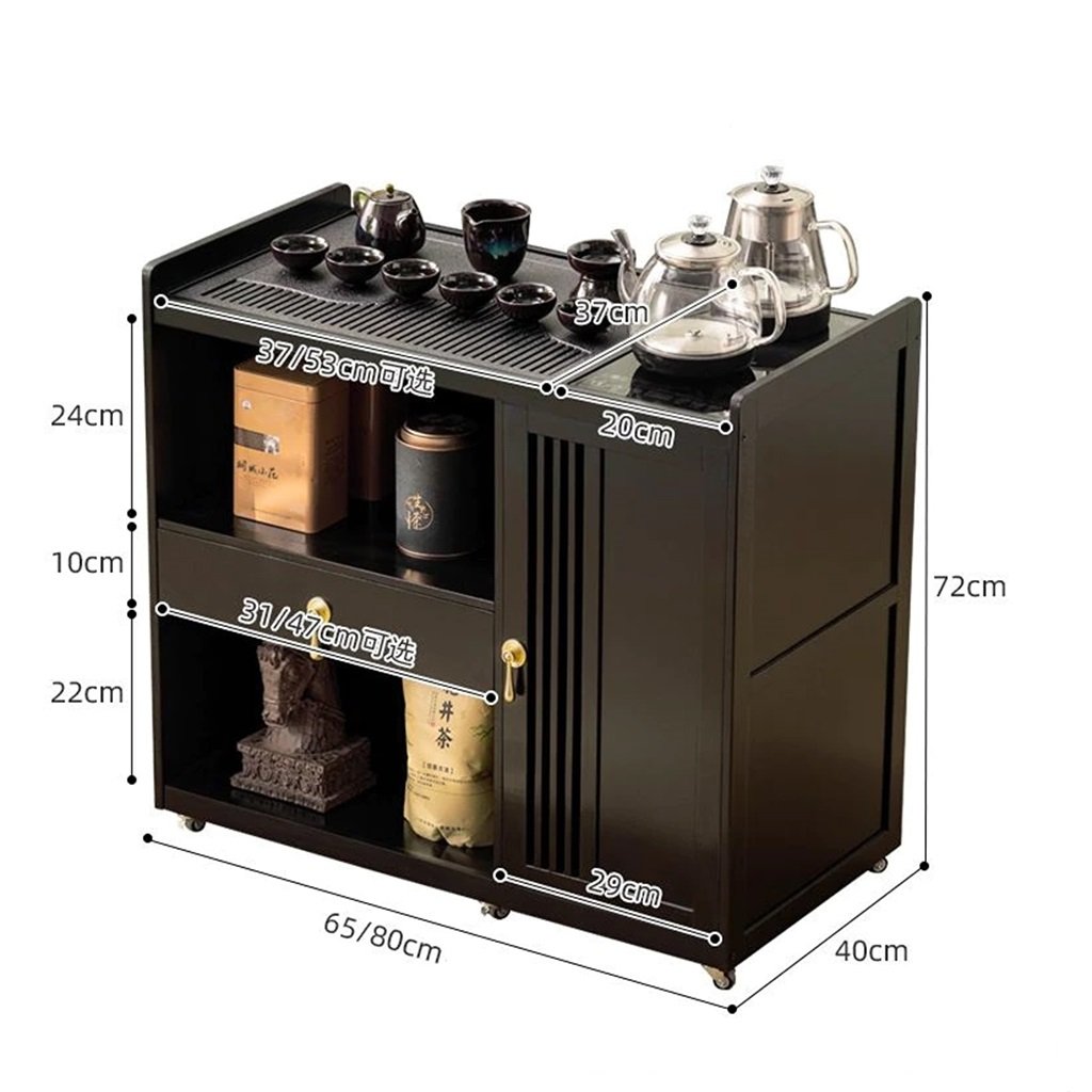 Bàn Trà Cao Cấp Di Động Kèm Tủ Trà Sang Trọng
