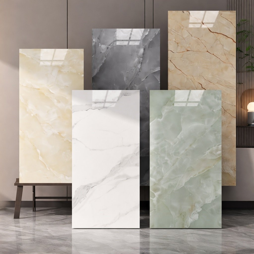 Combo 100 Tấm Dán Tường Vân Đá PVC 60x30