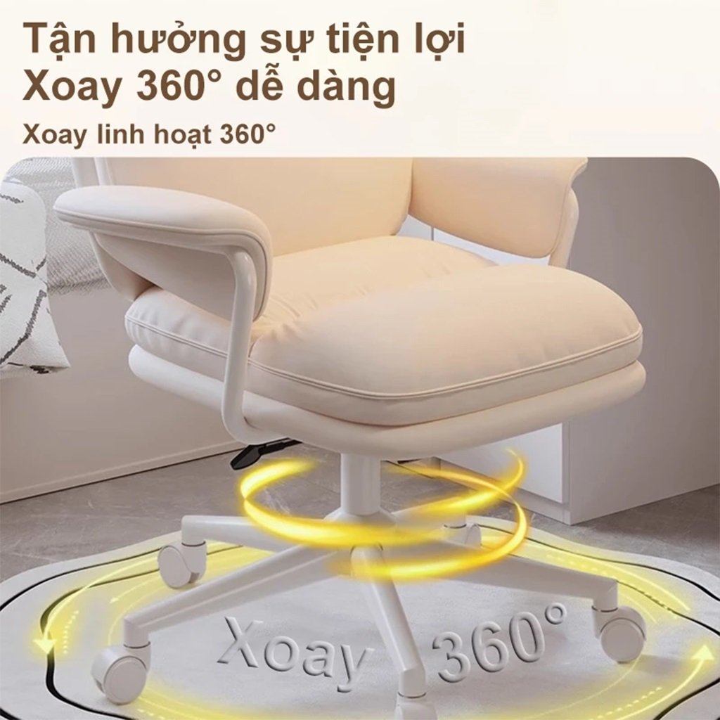 Ghế Bàn Học Bàn Làm Việc Tại Nhà Nệm Da