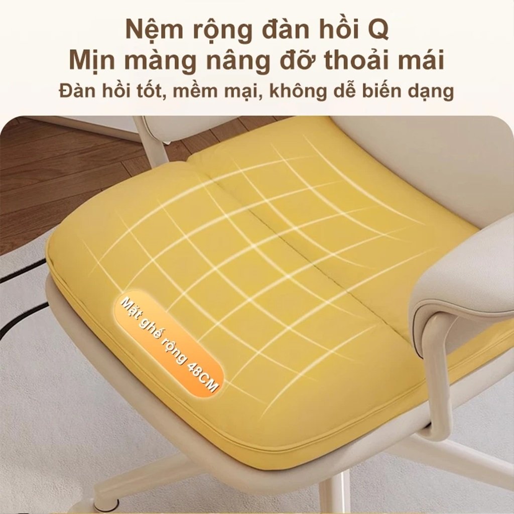 Ghế Bàn Học Bàn Làm Việc Tại Nhà Nệm Da