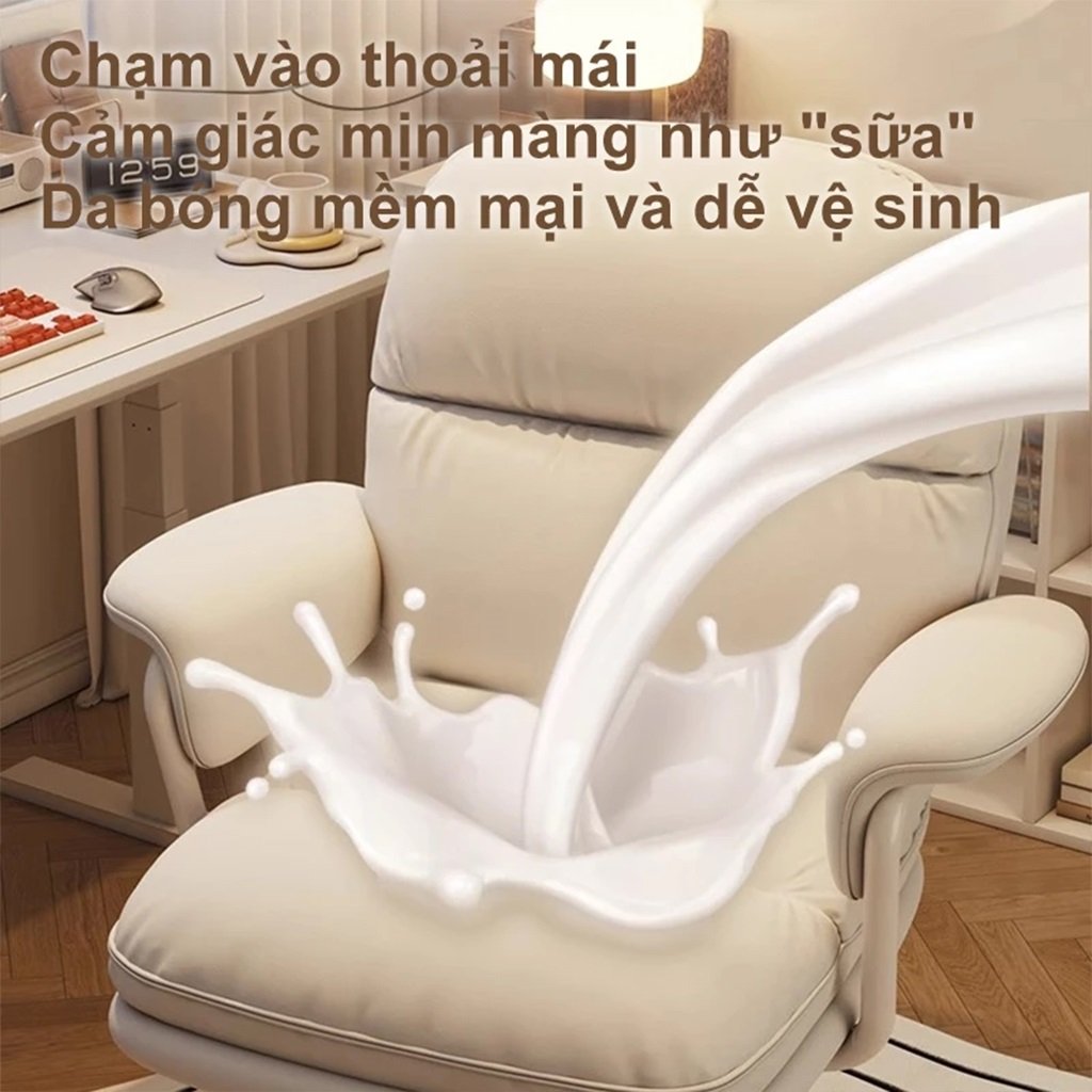 Ghế Bàn Học Bàn Làm Việc Tại Nhà Nệm Da